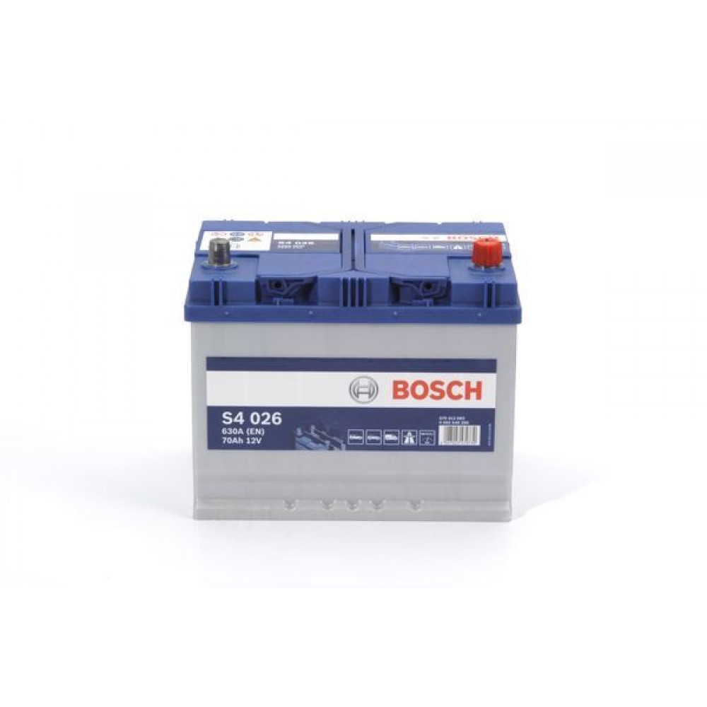 BOSCH ΜΠΑΤΑΡΙΑ S4 BLUE LINE (70Ah/630A) ΔΕΞ. 261x175x220