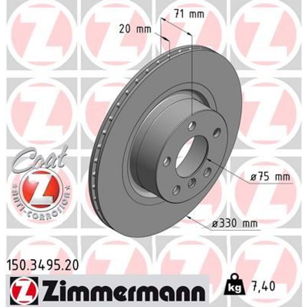 ZIMMERMANN ΔΙΣΚ/ΚΕΣ COAT Z BMW ZIMMERMANN ΔΙΣΚ/ΚΕΣ COAT Z BMW