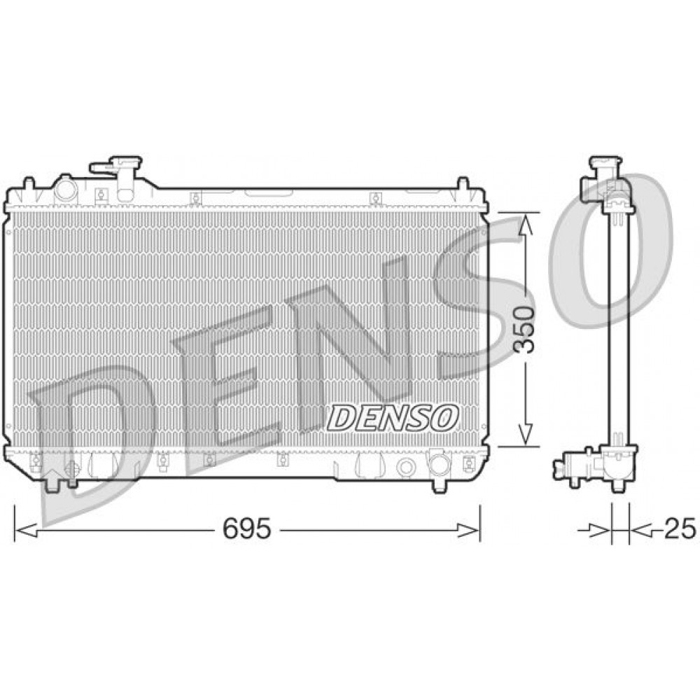 ΨΥΓΕΙΟ ΝΕΡΟΥ TOYOTA RAV 4 (A1) 2.0 <00 350X695X25 DENSO ΨΥΓΕΙΟ ΝΕΡΟΥ TOYOTA RAV 4 (A1) 2.0 <00 350X695X25 DENSO