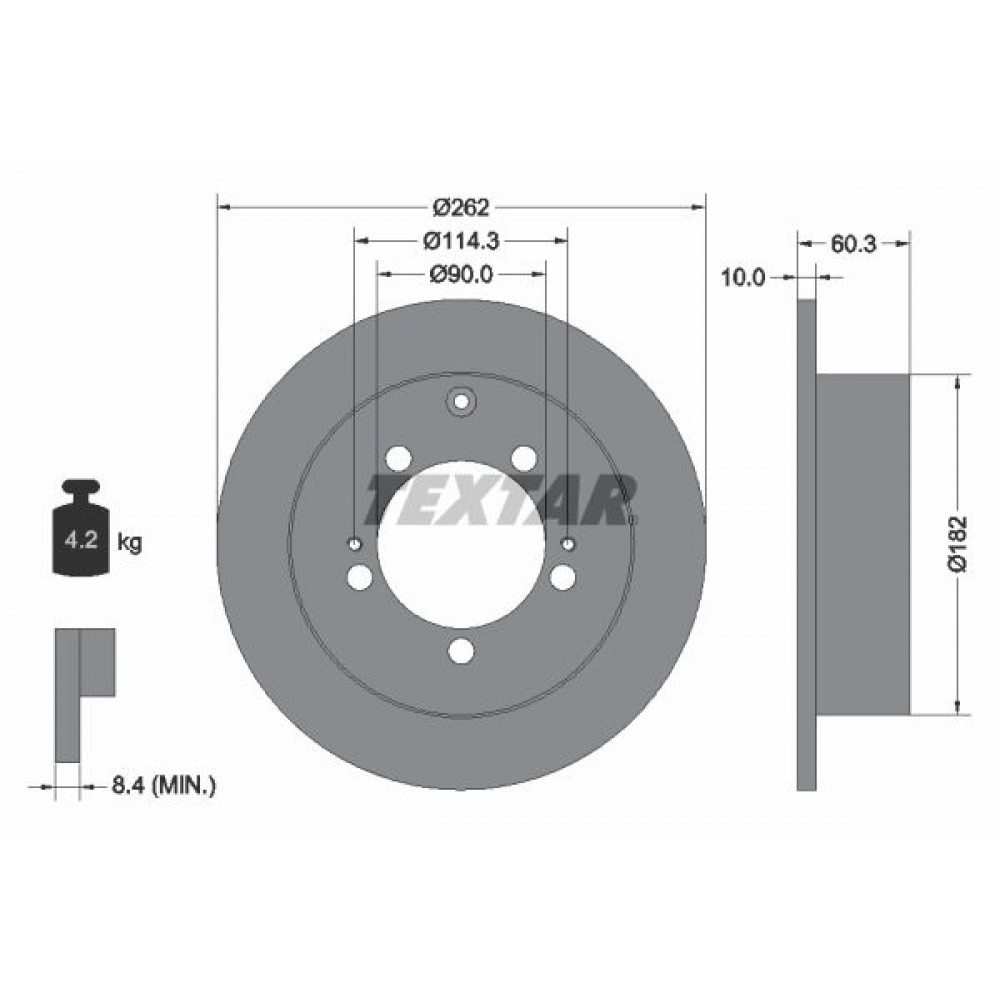 TEXTAR ΔΙΣΚΟΠΛΑΚΕΣ MITSUBISHI TEXTAR ΔΙΣΚΟΠΛΑΚΕΣ MITSUBISHI