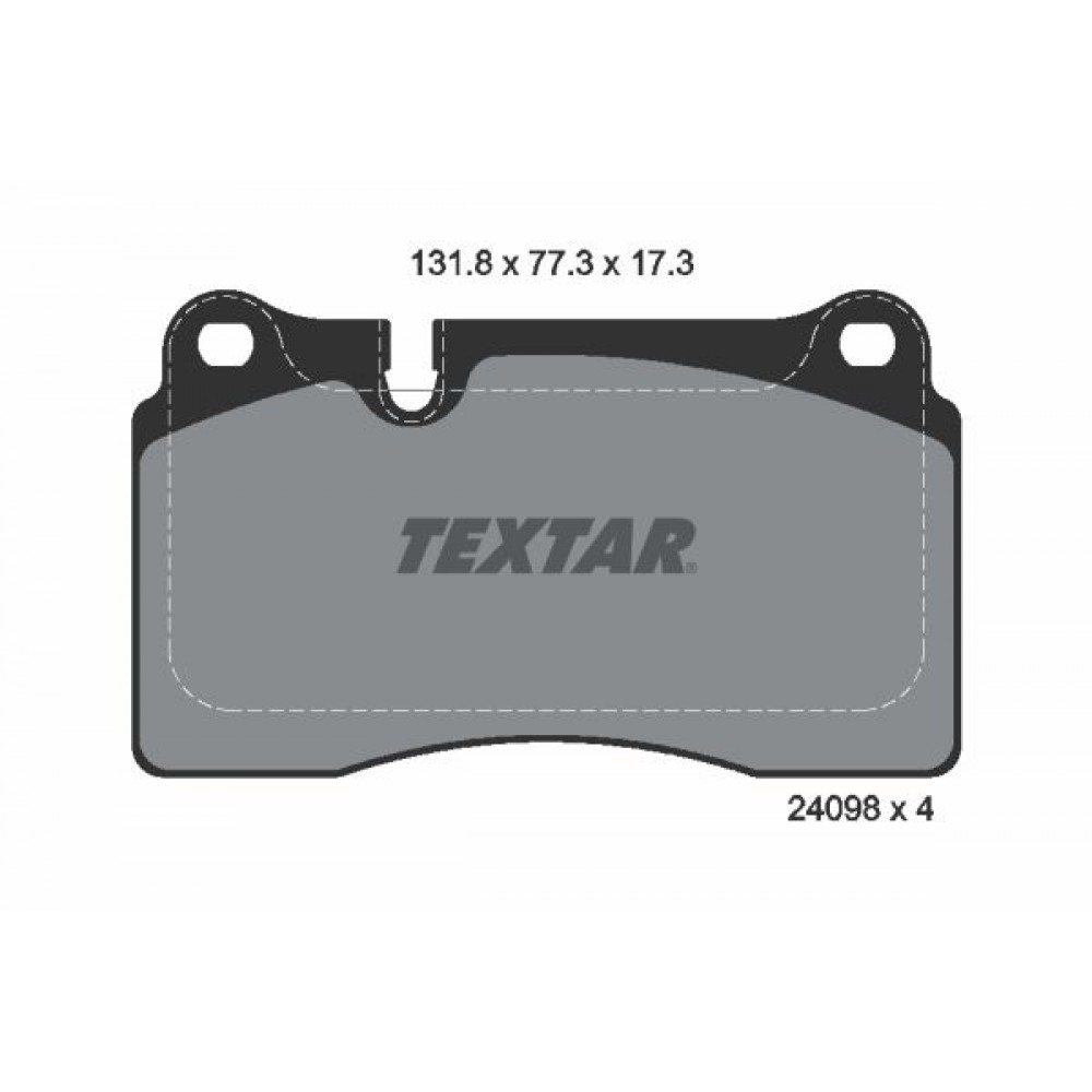 TEXTAR (1200 00) ΔΙΣΚΟΦΡΕΝΑ V.W (17.1 mm)