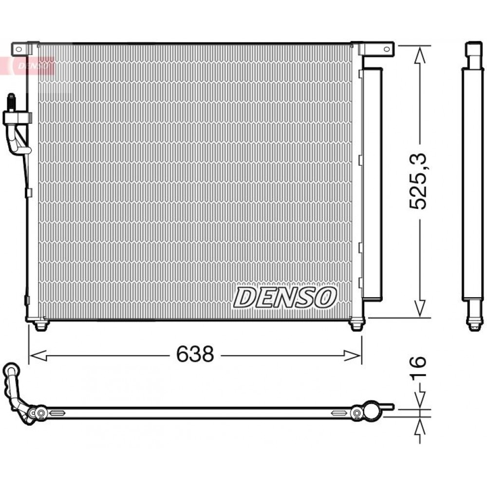 ΨΥΓΕΙΟ A/C FORD RANGER 2.2 TDCI 11> DENSO ΨΥΓΕΙΟ A/C FORD RANGER 2.2 TDCI 11> DENSO