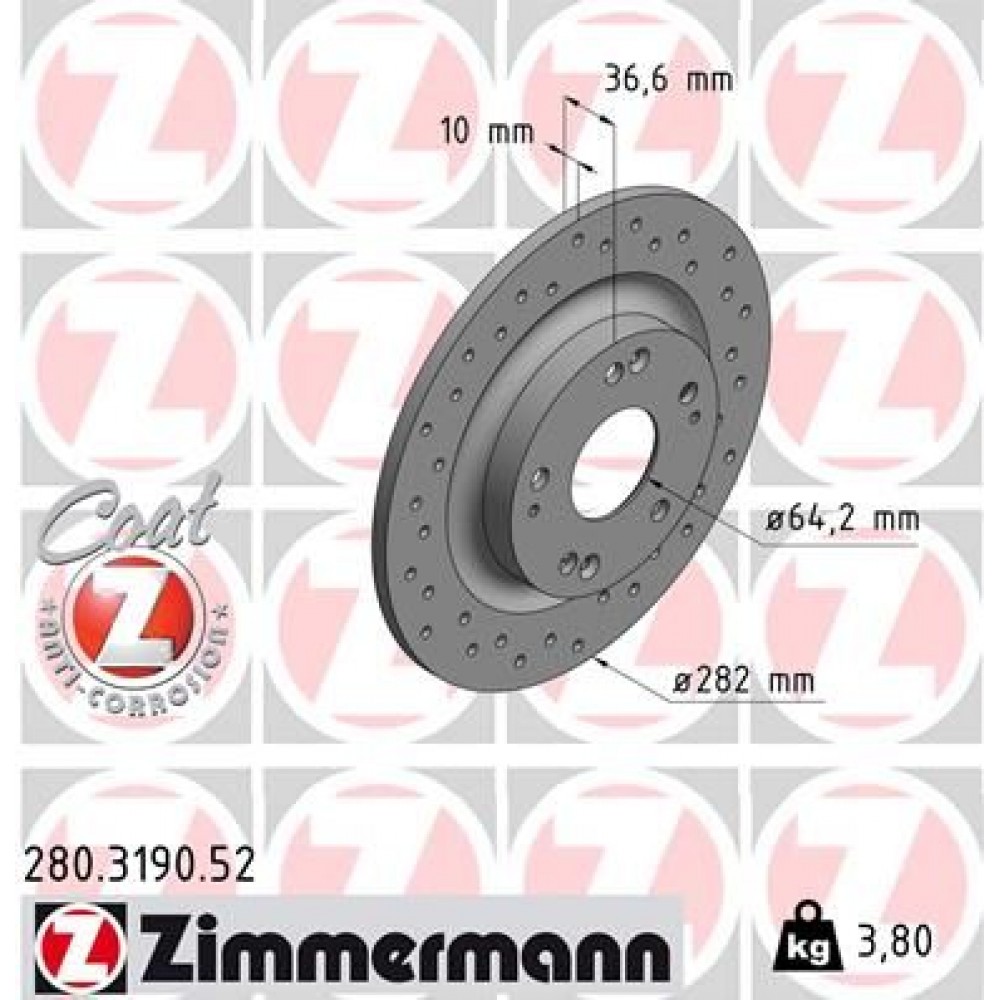 ZIMMERMANN ΔΙΣ/ΚΕΣ ΤΡΥΠΗΤΕΣ SPORT HONDA ZIMMERMANN ΔΙΣ/ΚΕΣ ΤΡΥΠΗΤΕΣ SPORT HONDA