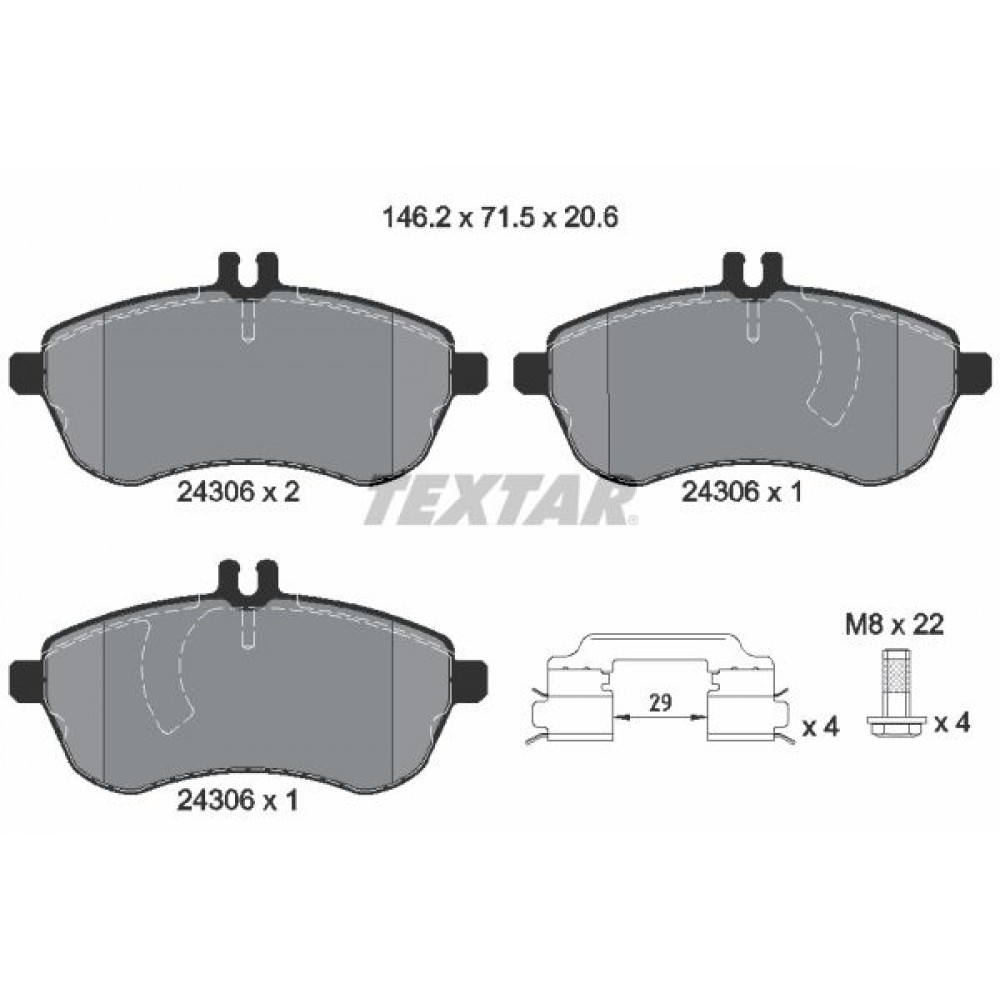TEXTAR ΔΙΣΚΟΦΡΕΝΑ MERCEDES TEXTAR ΔΙΣΚΟΦΡΕΝΑ MERCEDES
