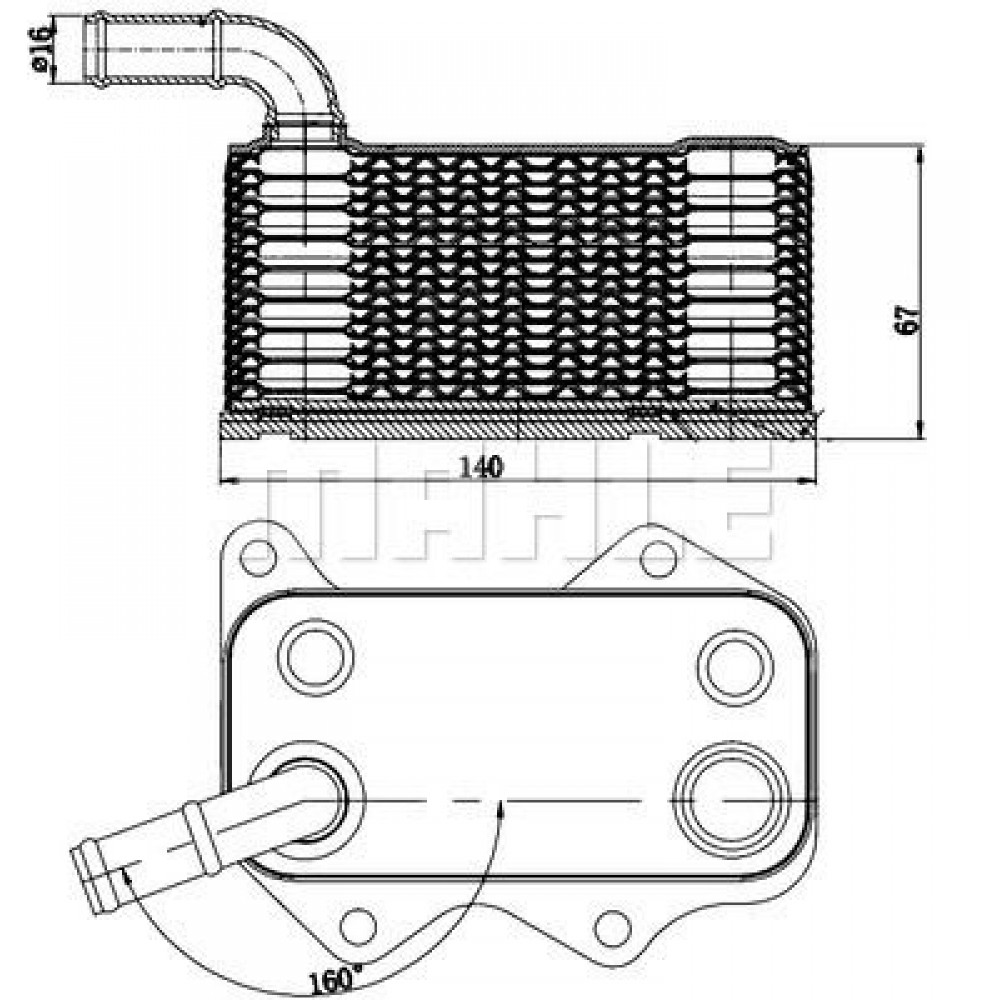 MAHLE-BEHR ΨΥΓΕΙΟ ΛΑΔΙΟΥ MAHLE-BEHR ΨΥΓΕΙΟ ΛΑΔΙΟΥ