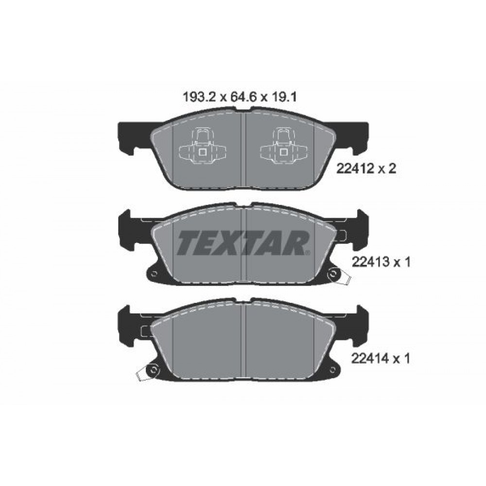 TEXTAR ΔΙΣΚΟΦΡΕΝΑ FORD TEXTAR ΔΙΣΚΟΦΡΕΝΑ FORD