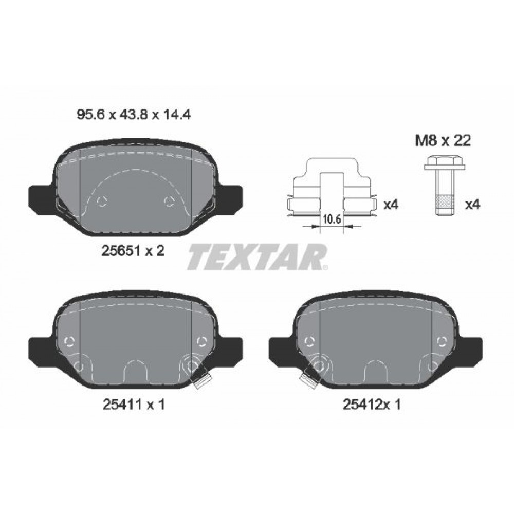 TEXTAR (2541001) ΔΙΣΚΟΦΡΕΝΑ FIAT TEXTAR (2541001) ΔΙΣΚΟΦΡΕΝΑ FIAT