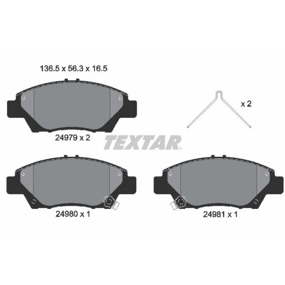 TEXTAR ΔΙΣΚΟΦΡΕΝΑ HONDA TEXTAR ΔΙΣΚΟΦΡΕΝΑ HONDA