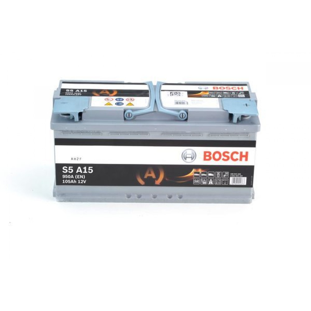 BOSCH ΜΠΑΤΑΡΙΑ S5 AGM START-STOP  BLACK LINE (105Ah/950A) ΔΕΞ. 393x175x190