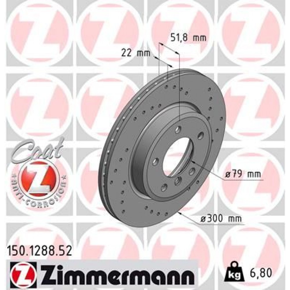 ZIMMERMANN ΔΙΣ/ΚΕΣ ΤΡΥΠΗΤΕΣ SPORT BMW ZIMMERMANN ΔΙΣ/ΚΕΣ ΤΡΥΠΗΤΕΣ SPORT BMW