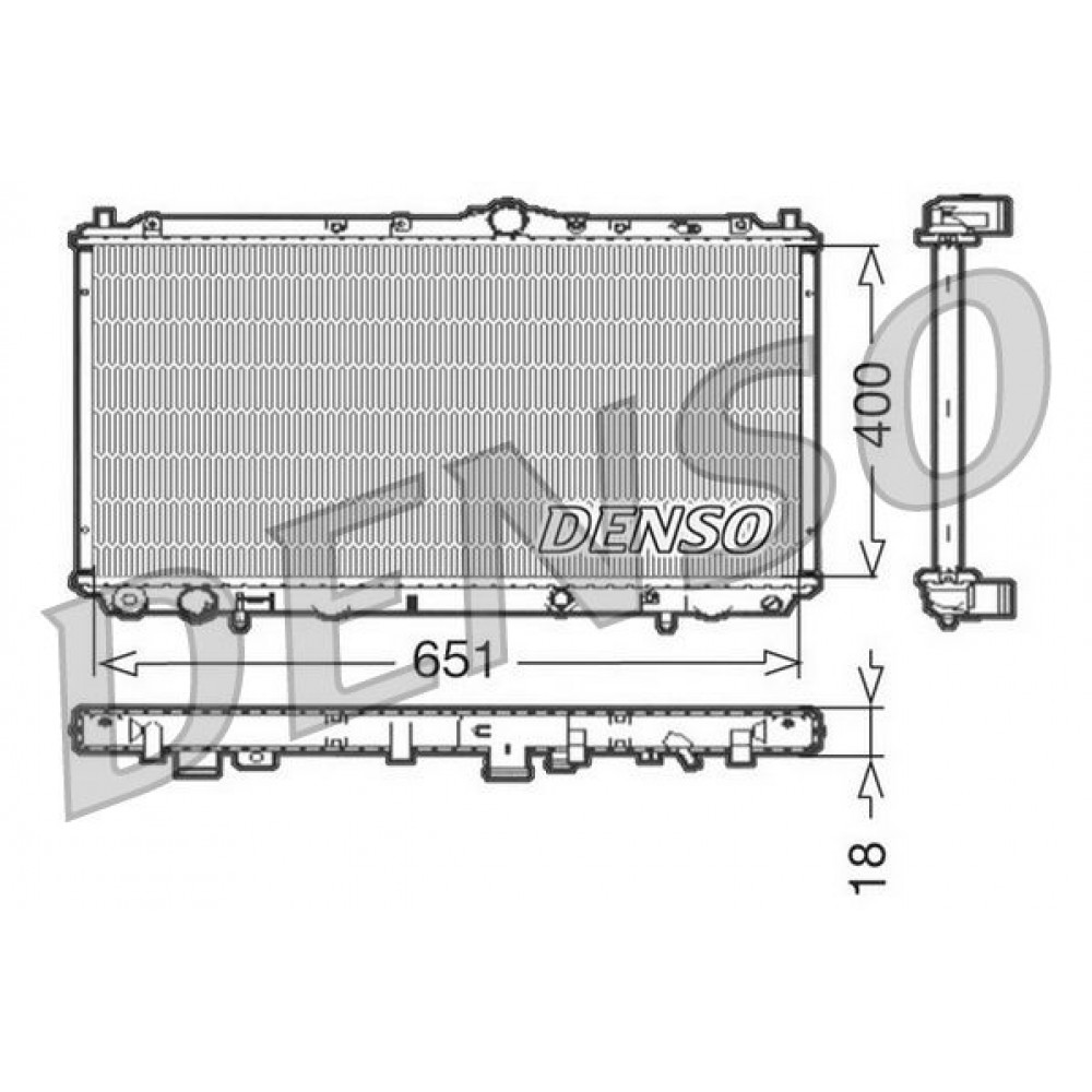 ΨΥΓΕΙΟ ΝΕΡΟΥ MITSUBISHI CARISMA 1.6 <06 400X651X18 DENSO ΨΥΓΕΙΟ ΝΕΡΟΥ MITSUBISHI CARISMA 1.6 <06 400X651X18 DENSO