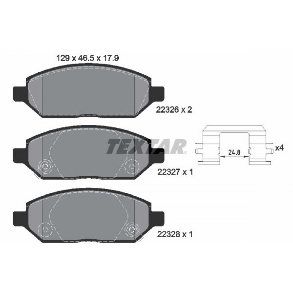 TEXTAR ΔΙΣΚΟΦΡΕΝΑ OPEL TEXTAR ΔΙΣΚΟΦΡΕΝΑ OPEL