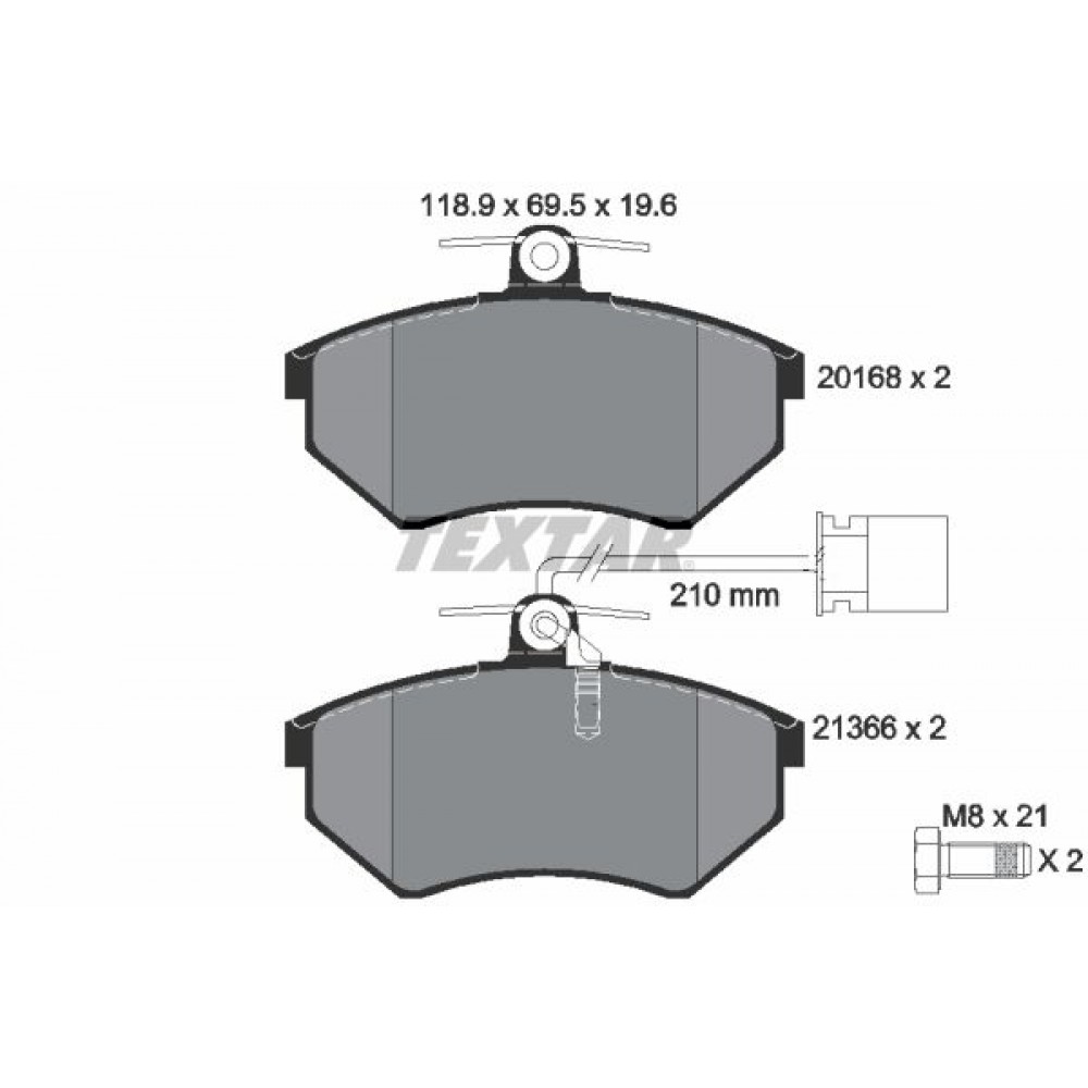 TEXTAR (134 62) ΔΙΣΚΟΦΡΕΝΑ V.W (19.6 mm Μ.K) TEXTAR (134 62) ΔΙΣΚΟΦΡΕΝΑ V.W (19.6 mm Μ.K)