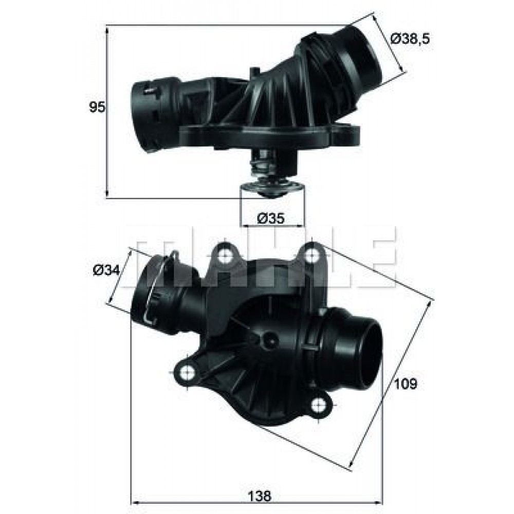 ΘΕΡΜ/ΤΗΣ ΜΕ ΚΑΒΟΥΚΙ BMW 1 (E81,E87),3 (E46,E90) 07> MAHLE ΘΕΡΜ/ΤΗΣ ΜΕ ΚΑΒΟΥΚΙ BMW 1 (E81,E87),3 (E46,E90) 07> MAHLE