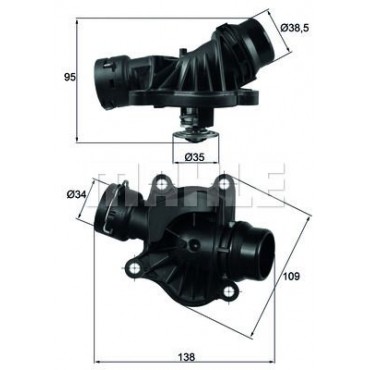 ΘΕΡΜ/ΤΗΣ ΜΕ ΚΑΒΟΥΚΙ BMW 1 (E81,E87),3 (E46,E90) 07> MAHLE