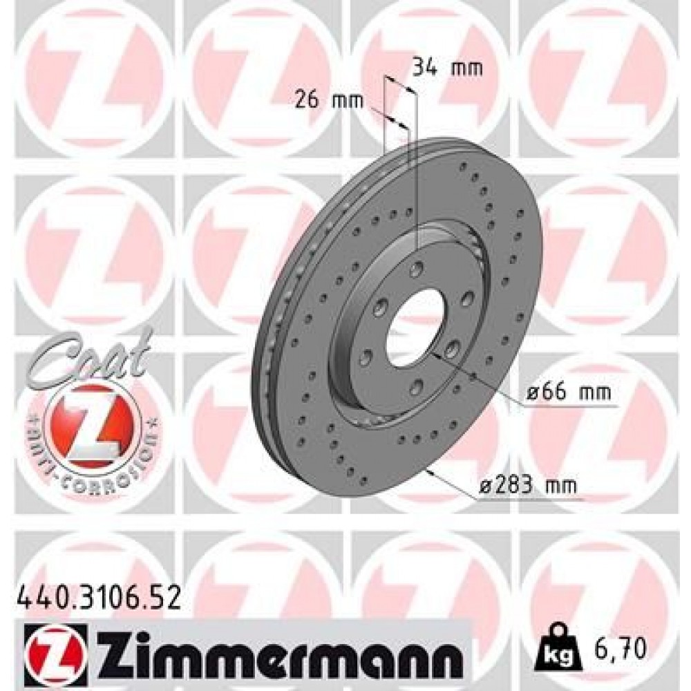 ZIMMERMANN ΔΙΣ/ΚΕΣ ΤΡΥΠΗΤΕΣ SPORT PSA ZIMMERMANN ΔΙΣ/ΚΕΣ ΤΡΥΠΗΤΕΣ SPORT PSA