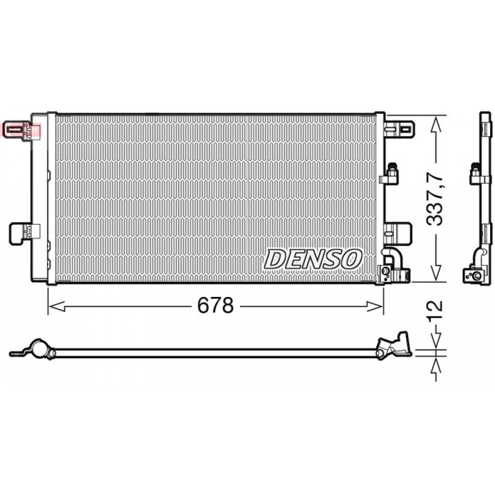 ΨΥΓΕΙΟ A/C AUDI A4 1.4TFSI,2.0TDI 15> DENSO ΨΥΓΕΙΟ A/C AUDI A4 1.4TFSI,2.0TDI 15> DENSO
