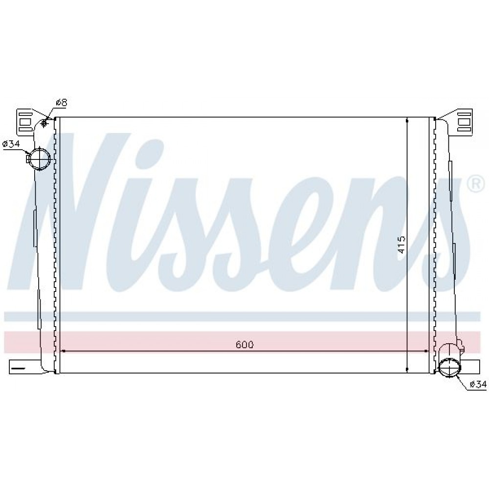 ΨΥΓΕΙΟ ΝΕΡΟΥ MINI (R56) COOPER <13 600X415X18 NISSENS ΨΥΓΕΙΟ ΝΕΡΟΥ MINI (R56) COOPER <13 600X415X18 NISSENS