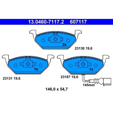 607117 - ΤΑΚΑΚΙΑ VW GOLF IV/V/VI,POLO,FABIA,OCTAVIA,IBIZA,LEON,A3