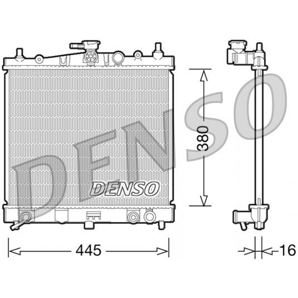 ΨΥΓΕΙΟ ΝΕΡΟΥ NISSAN MICRA (K12),NOTE <12 380X44516 DENSO ΨΥΓΕΙΟ ΝΕΡΟΥ NISSAN MICRA (K12),NOTE <12 380X44516 DENSO