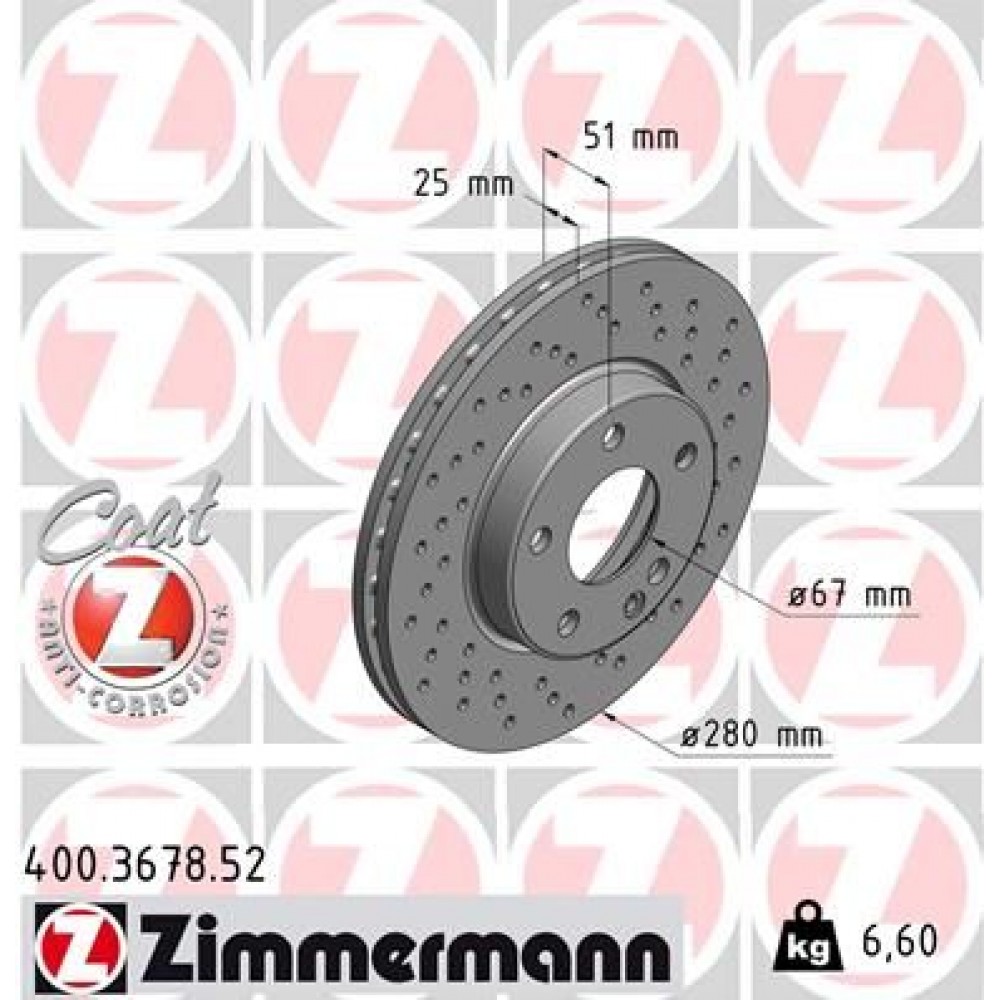 ZIMMERMANN ΔΙΣ/ΚΕΣ ΤΡΥΠΗΤΕΣ SPORT MERCEDES ZIMMERMANN ΔΙΣ/ΚΕΣ ΤΡΥΠΗΤΕΣ SPORT MERCEDES