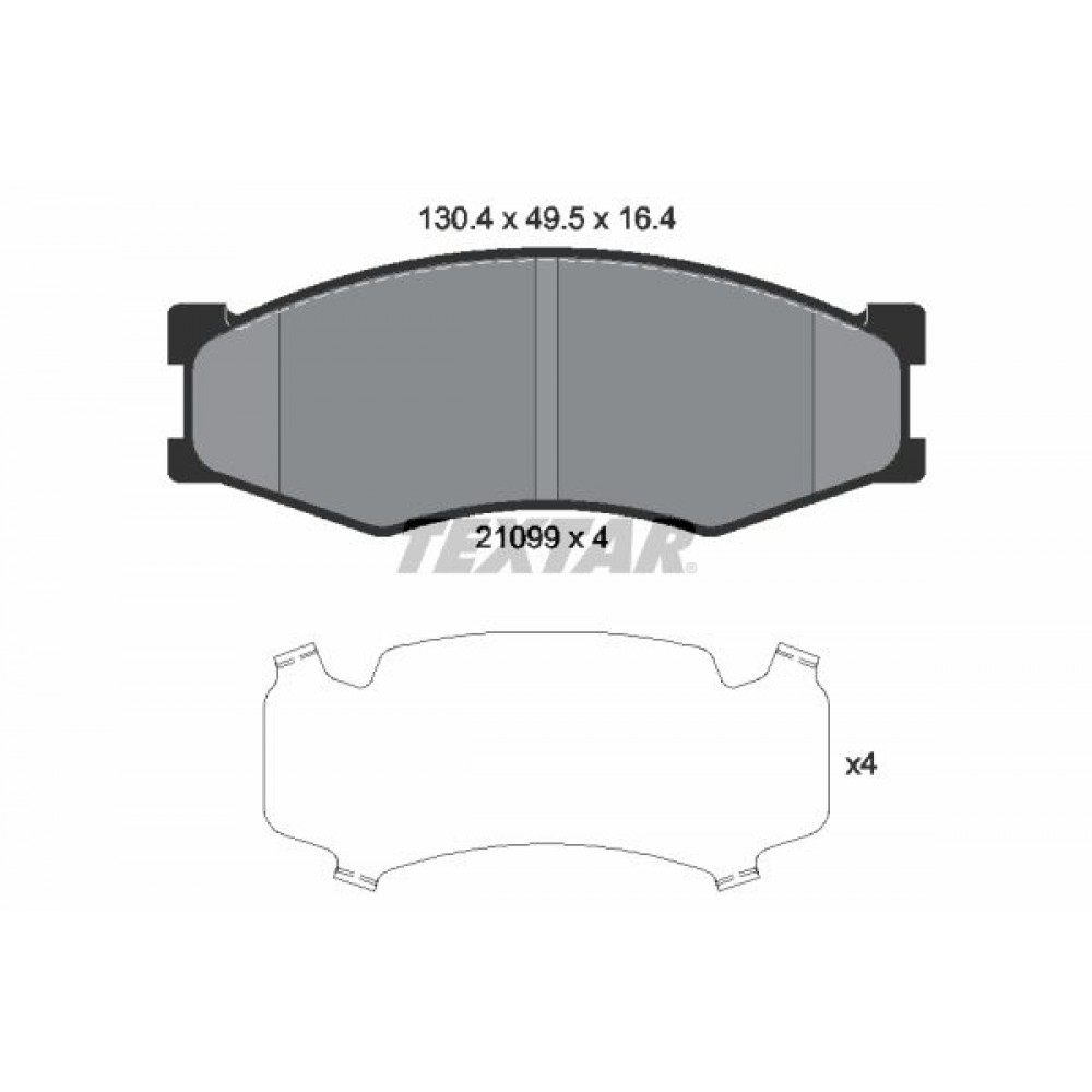 TEXTAR (184 02)  ΔΙΣΚΟΦΡΕΝΑ NISSAN
