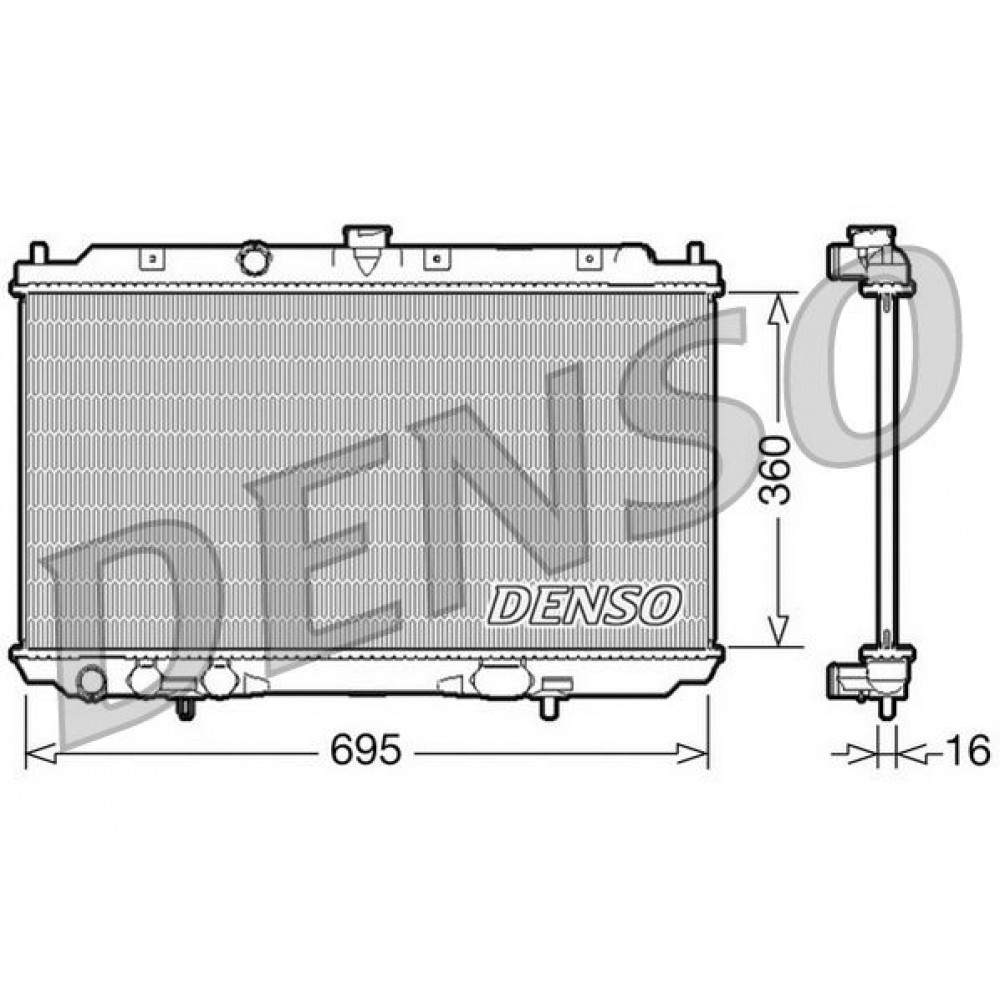 ΨΥΓΕΙΟ ΝΕΡΟΥ NISSAN ALMERA (N16) 1.5dCi <06 360X695X16 DENSO ΨΥΓΕΙΟ ΝΕΡΟΥ NISSAN ALMERA (N16) 1.5dCi <06 360X695X16 DENSO