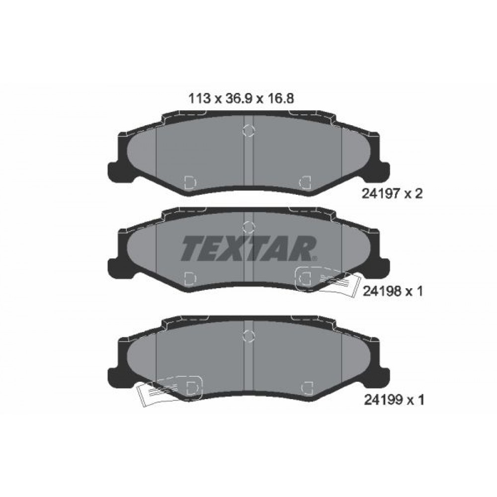 TEXTAR ΔΙΣΚΟΦΡΕΝΑ CADILLAC
