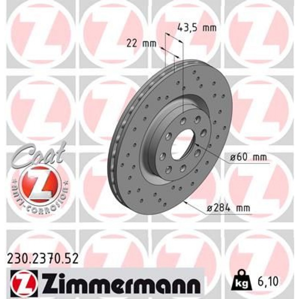 ZIMMERMANN ΔΙΣ/ΚΕΣ ΤΡΥΠΗΤΕΣ SPORT FIAT ZIMMERMANN ΔΙΣ/ΚΕΣ ΤΡΥΠΗΤΕΣ SPORT FIAT