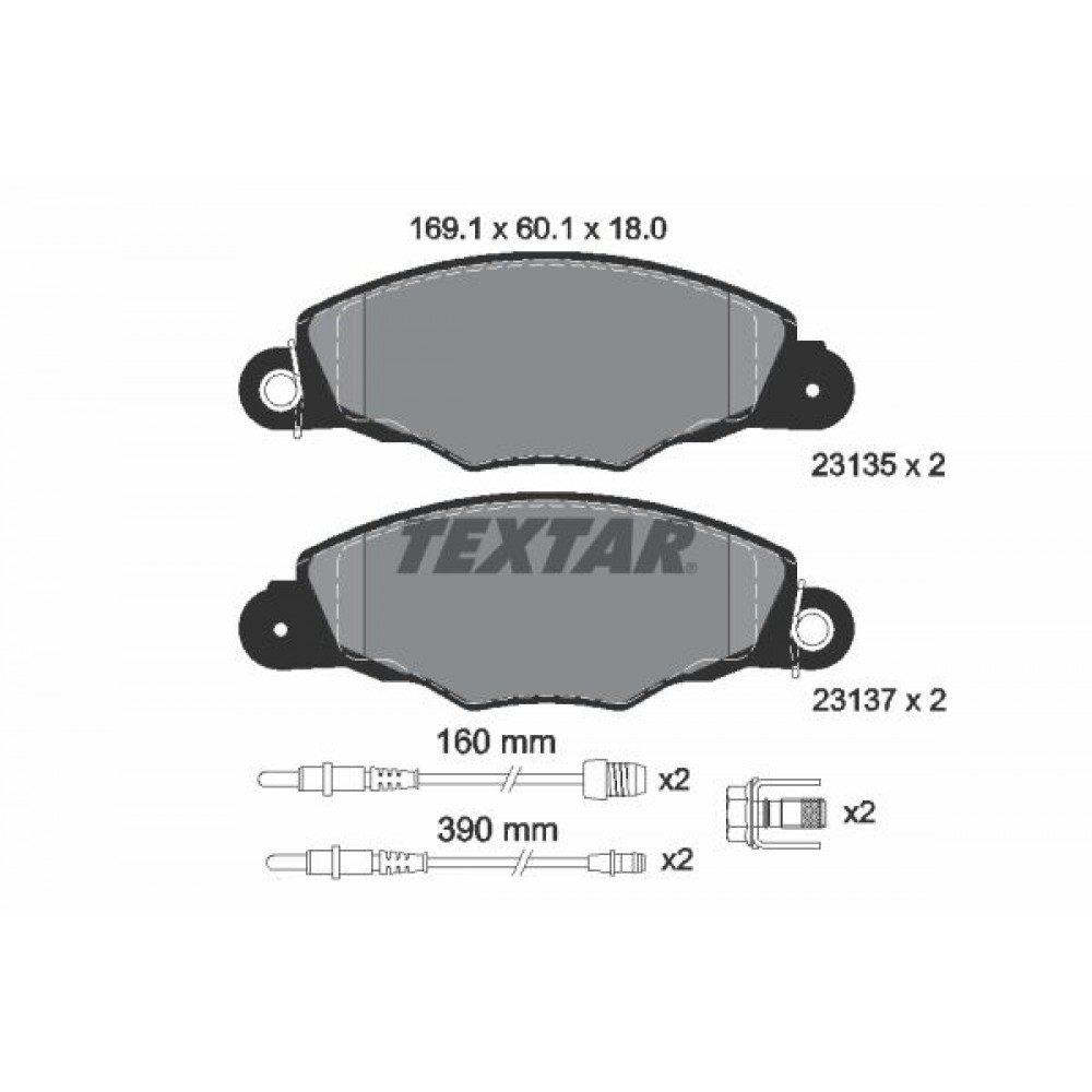 TEXTAR (659 04) ΔΙΣΚΟΦΡΕΝΑ CITROEN TEXTAR (659 04) ΔΙΣΚΟΦΡΕΝΑ CITROEN