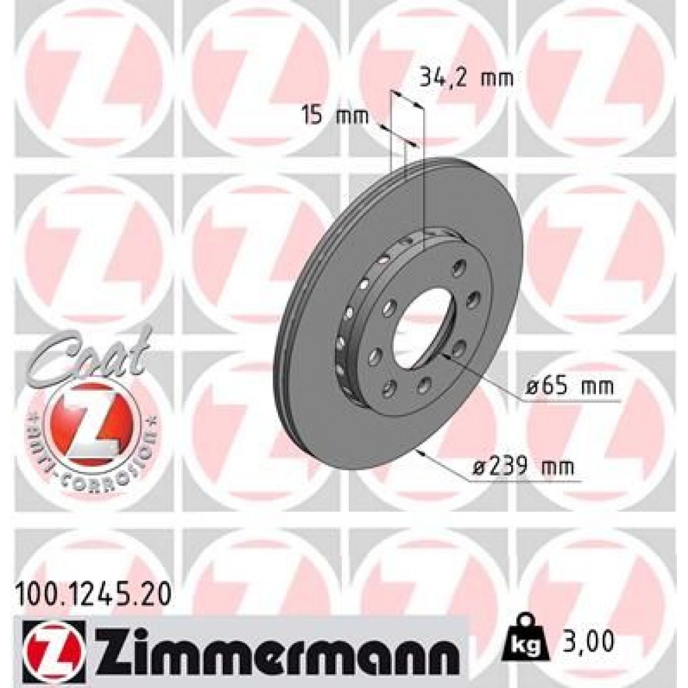 ZIMMERMANN ΔΙΣΚ\ΚΕΣ AUDI COAT Z ZIMMERMANN ΔΙΣΚ\ΚΕΣ AUDI COAT Z