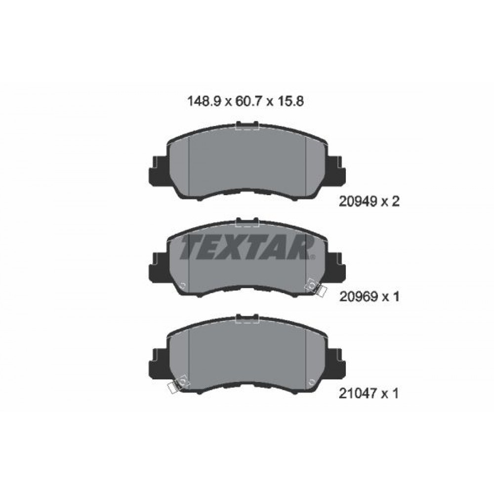 TEXTAR ΔΙΣΚΟΦΡΕΝΑ MITSUBISHI TEXTAR ΔΙΣΚΟΦΡΕΝΑ MITSUBISHI