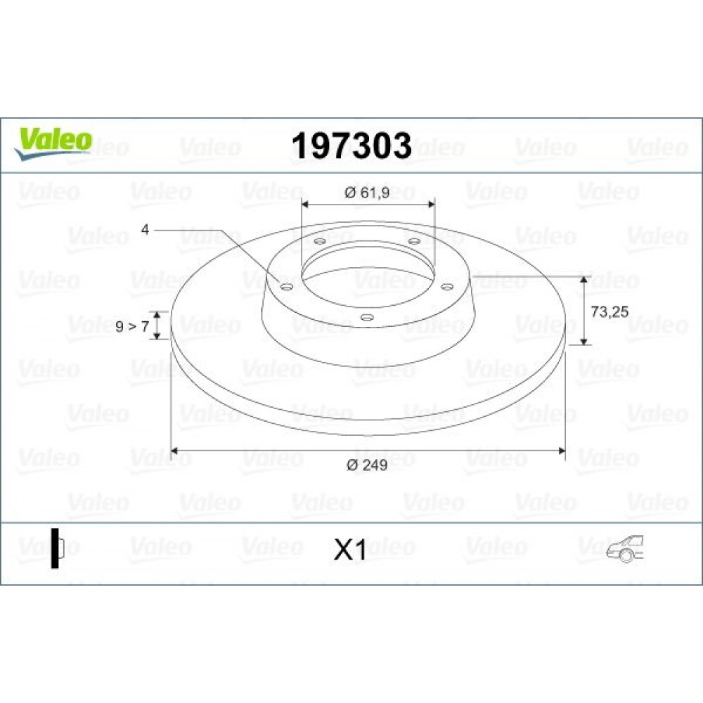 VALEO ΔΙΣΚΟΠΛΑΚΕΣ (1τεμ.)