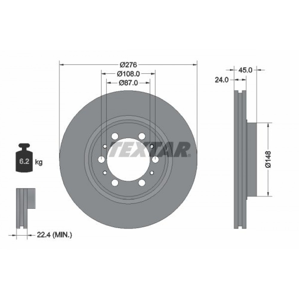 TEXTAR ΔΙΣΚΟΠΛΑΚΕΣ MITSUBISHI TEXTAR ΔΙΣΚΟΠΛΑΚΕΣ MITSUBISHI