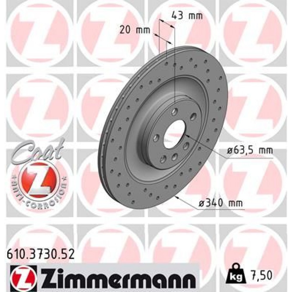 ZIMMERMANN ΔΙΣ/ΚΕΣ ΤΡΥΠΗΤΕΣ SPORT VOLVO ZIMMERMANN ΔΙΣ/ΚΕΣ ΤΡΥΠΗΤΕΣ SPORT VOLVO