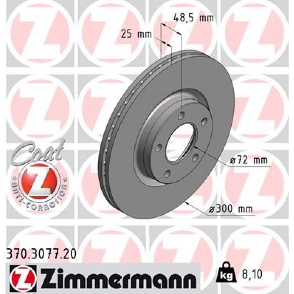 ZIMMERMANN ΔΙΣΚ/ΚΕΣ MAZDA COAT Z ZIMMERMANN ΔΙΣΚ/ΚΕΣ MAZDA COAT Z