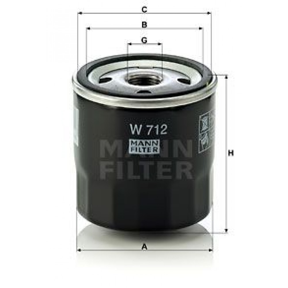 MANN (W 712(10)) ΦΙΛΤΡΑ ΛΑΔΙΟΥ FORD MANN (W 712(10)) ΦΙΛΤΡΑ ΛΑΔΙΟΥ FORD