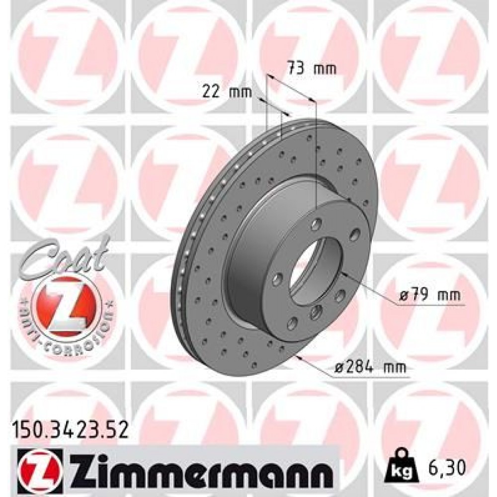 ZIMMERMANN ΔΙΣ/ΚΕΣ ΤΡΥΠΗΤΕΣ SPORT BMW ZIMMERMANN ΔΙΣ/ΚΕΣ ΤΡΥΠΗΤΕΣ SPORT BMW