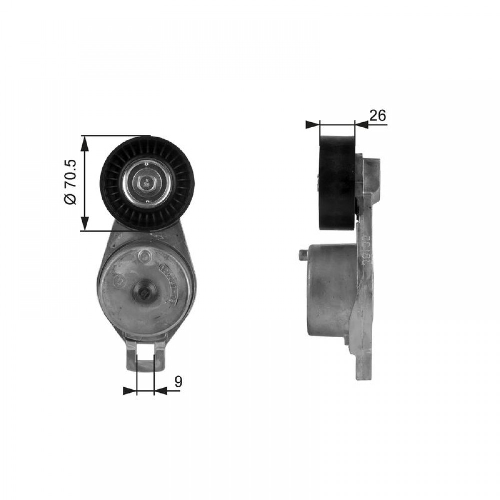 GATES ΤΕΝΤΩΤΗΡΑΣ ΙΜΑΝΤΑ POLY-V JEEP GATES ΤΕΝΤΩΤΗΡΑΣ ΙΜΑΝΤΑ POLY-V JEEP