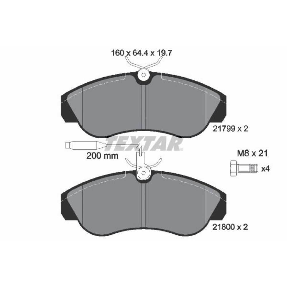 TEXTAR ΔΙΣΚΟΦΡΕΝΑ FIAT