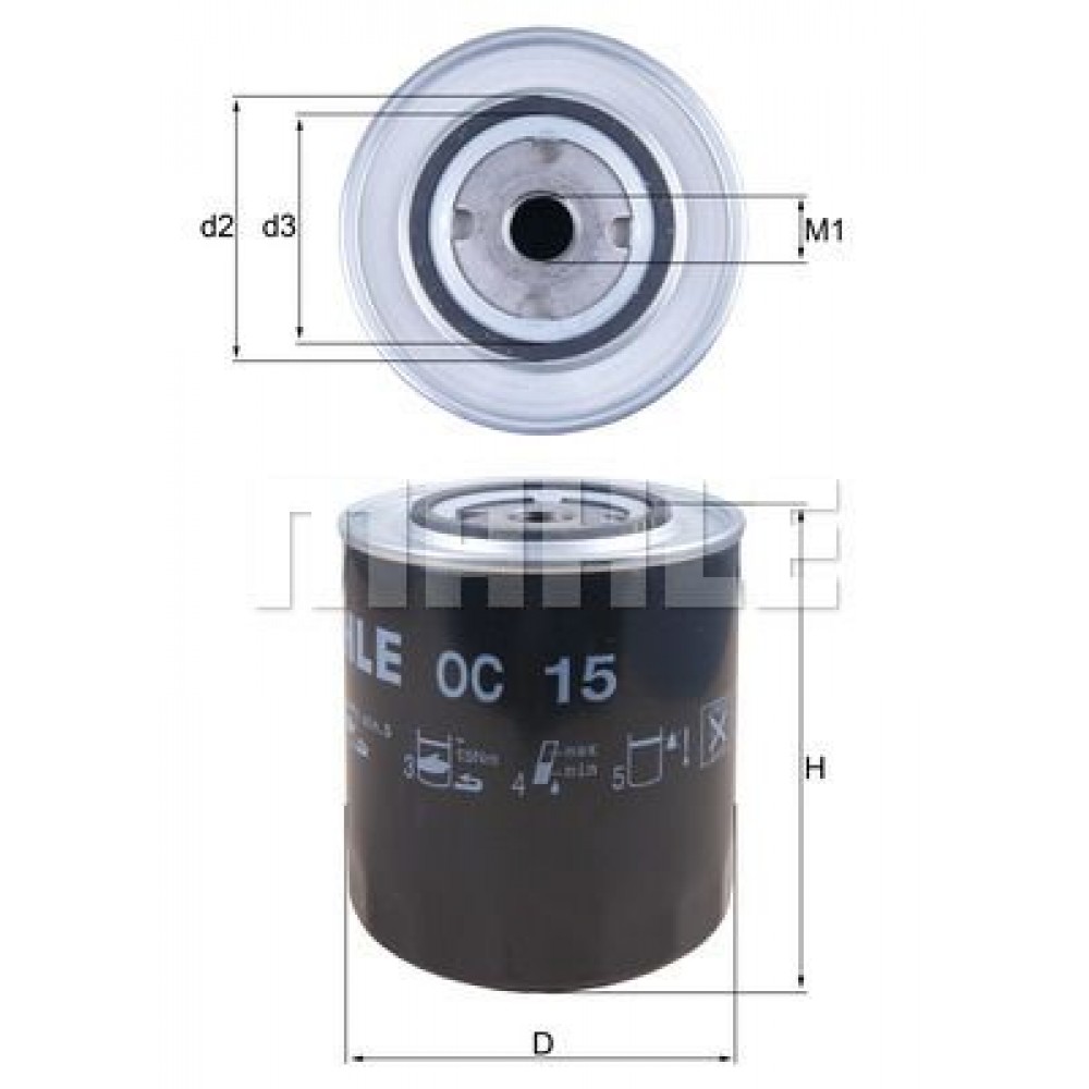 MAHLE ΦΙΛΤΡΑ ΛΑΔΙΟΥ FIAT MAHLE ΦΙΛΤΡΑ ΛΑΔΙΟΥ FIAT