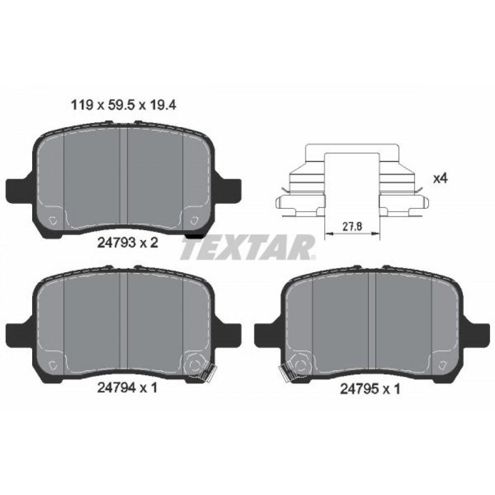 TEXTAR ΔΙΣΚΟΦΡΕΝΑ OPEL TEXTAR ΔΙΣΚΟΦΡΕΝΑ OPEL