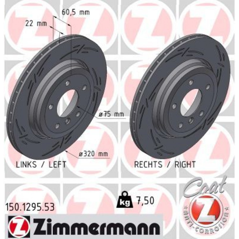 ZIMMERMANN ΔΙΣ/ΚΕΣ ΧΑΡΑΚΤΕΣ SPORT BLACK Z