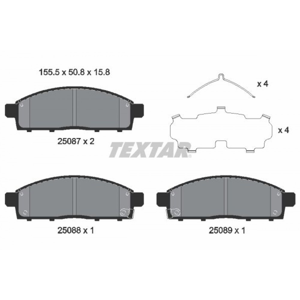 TEXTAR ΔΙΣΚΟΦΡΕΝΑ MITSUBISHI