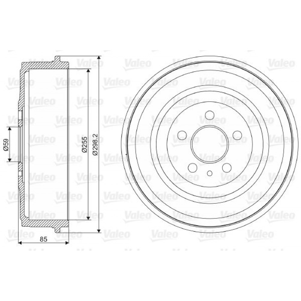 VALEO ΤΑΜΠΟΥΡΑ (1τεμ.) PSA