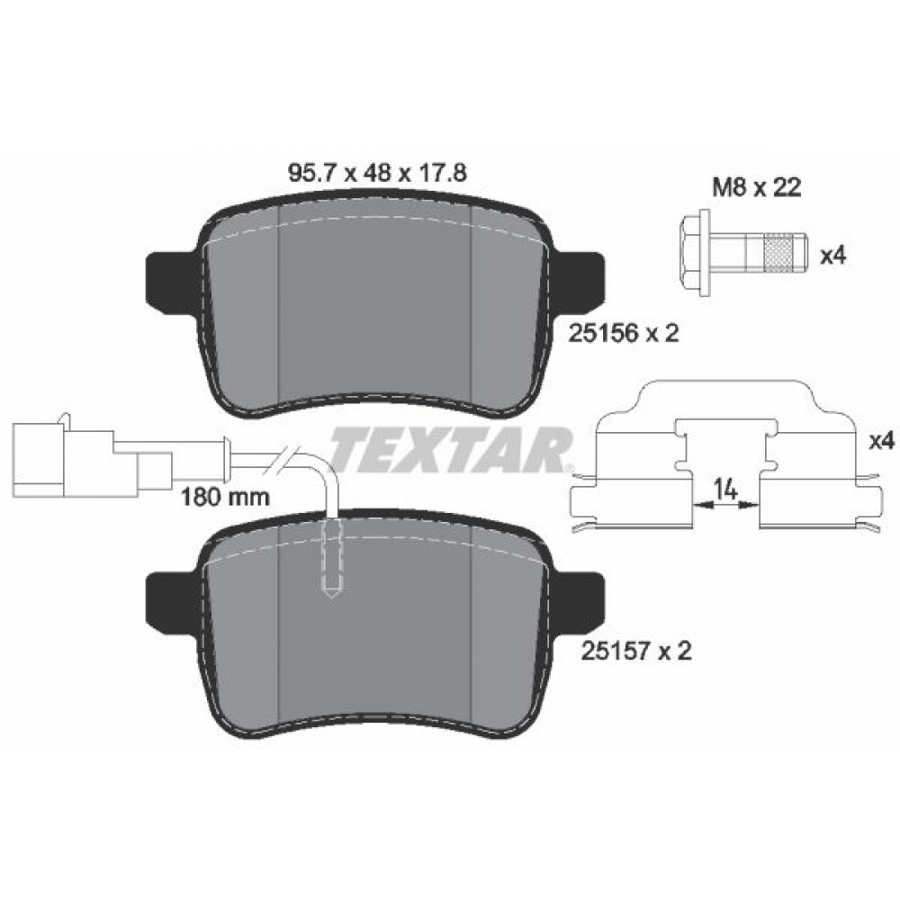 TEXTAR ΔΙΣΚΟΦΡΕΝΑ ALFA ROMEO