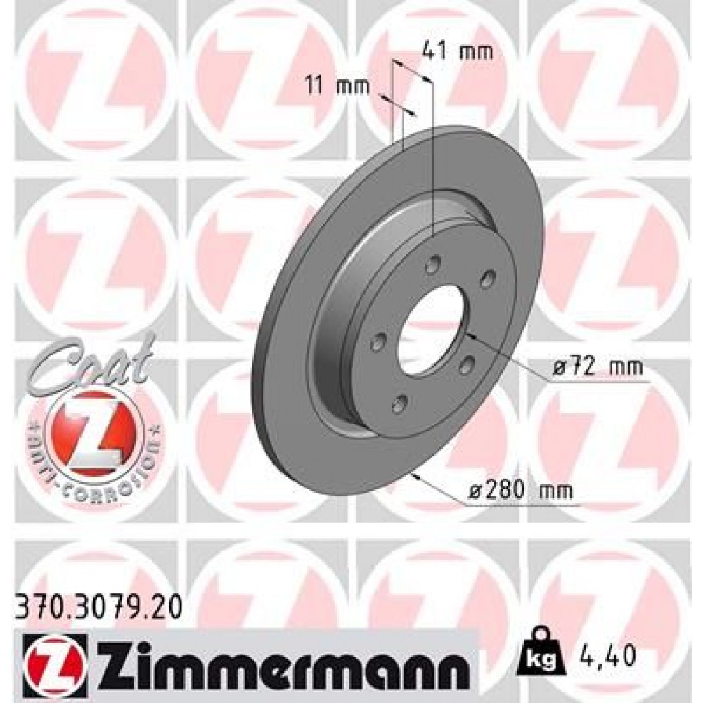 ZIMMERMANN ΔΙΣΚ/ΚΕΣ MAZDA COAT Z ZIMMERMANN ΔΙΣΚ/ΚΕΣ MAZDA COAT Z