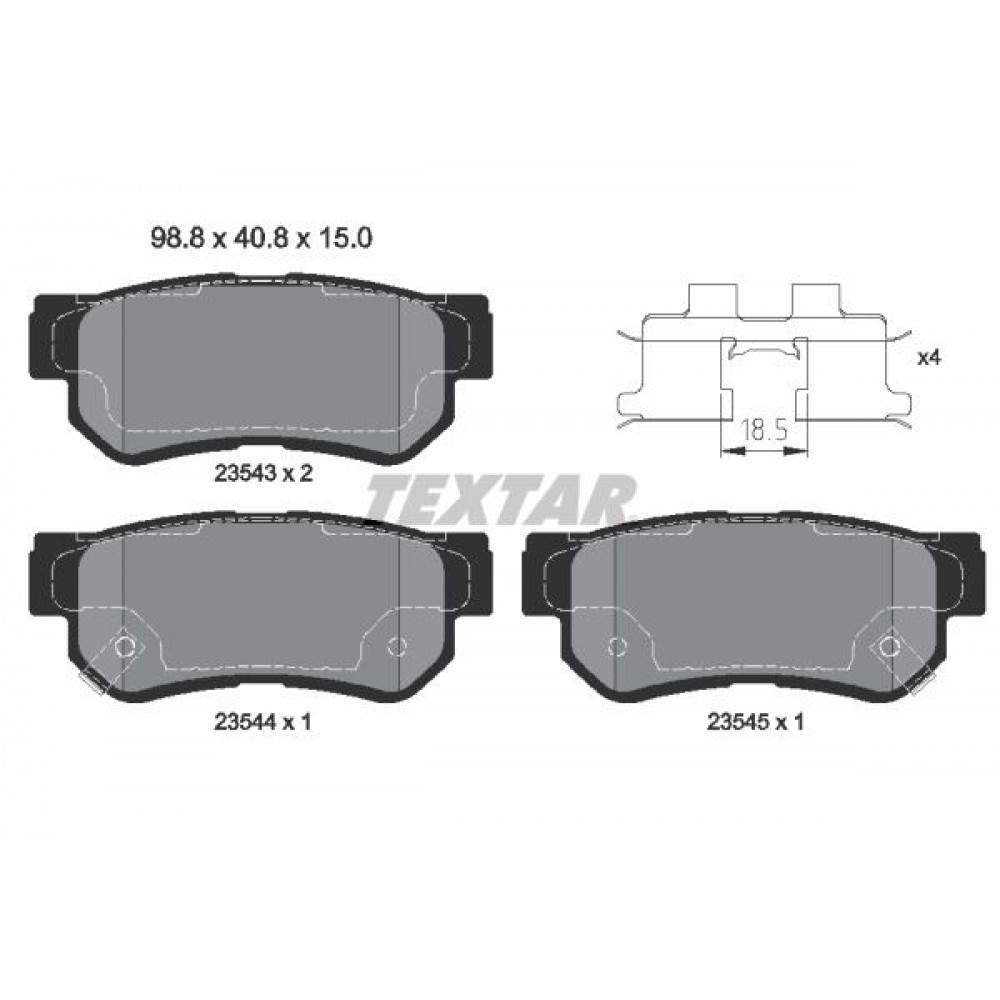 TEXTAR (746 02) ΔΙΣΚΟΦΡΕΝΑ HYUNDAI