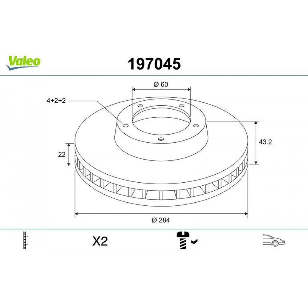 VALEO ΔΙΣΚΟΠΛΑΚΕΣ (1τεμ.)