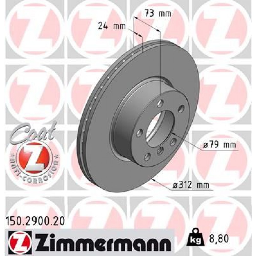 ZIMMERMANN ΔΙΣΚ/ΚΕΣ BMW COAT Z ZIMMERMANN ΔΙΣΚ/ΚΕΣ BMW COAT Z